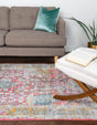 Pink 10' x 13' 1 Paragon Rectangle Area Rug 100% Polypropylene Colorful Vivid Boho Style Modern Carpet for Unique Interiors for Sale at Rug Engine