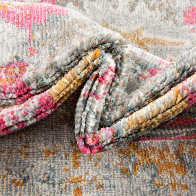 Pink 9' x 12' Paragon Rectangle Area Rug 100% Polypropylene Colorful Vivid Boho Style Modern Carpet for Unique Interiors for Sale at Rug Engine