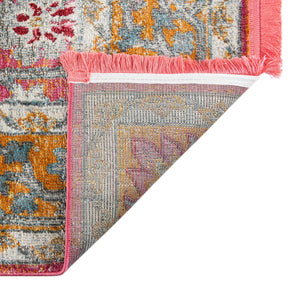 Pink 9' x 12' Paragon Rectangle Area Rug 100% Polypropylene Colorful Vivid Boho Style Modern Carpet for Unique Interiors for Sale at Rug Engine