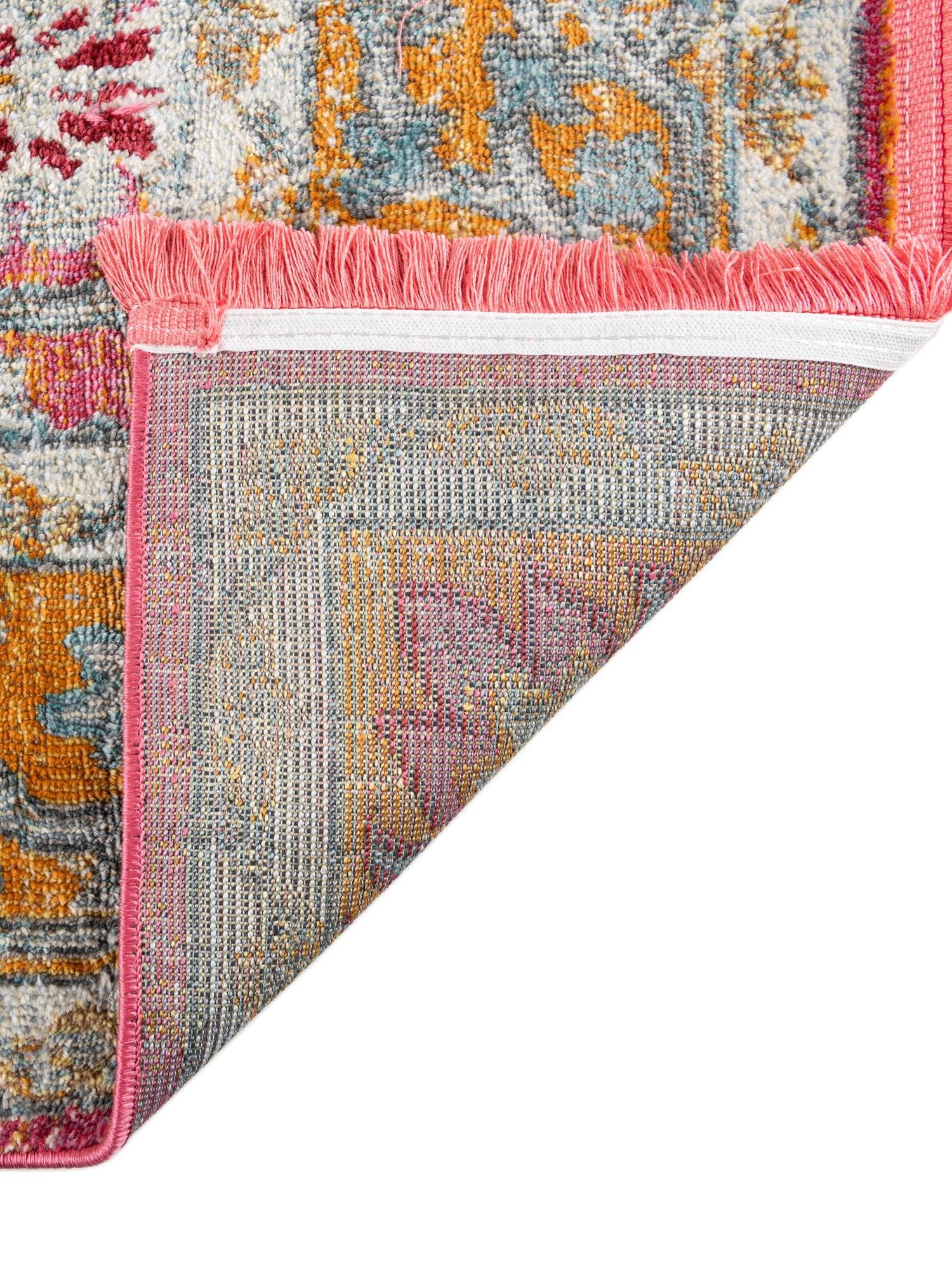 Pink 8' 2 x 11' Paragon Rectangle Area Rug 100% Polypropylene Colorful Vivid Boho Style Modern Carpet for Unique Interiors for Sale at Rug Engine