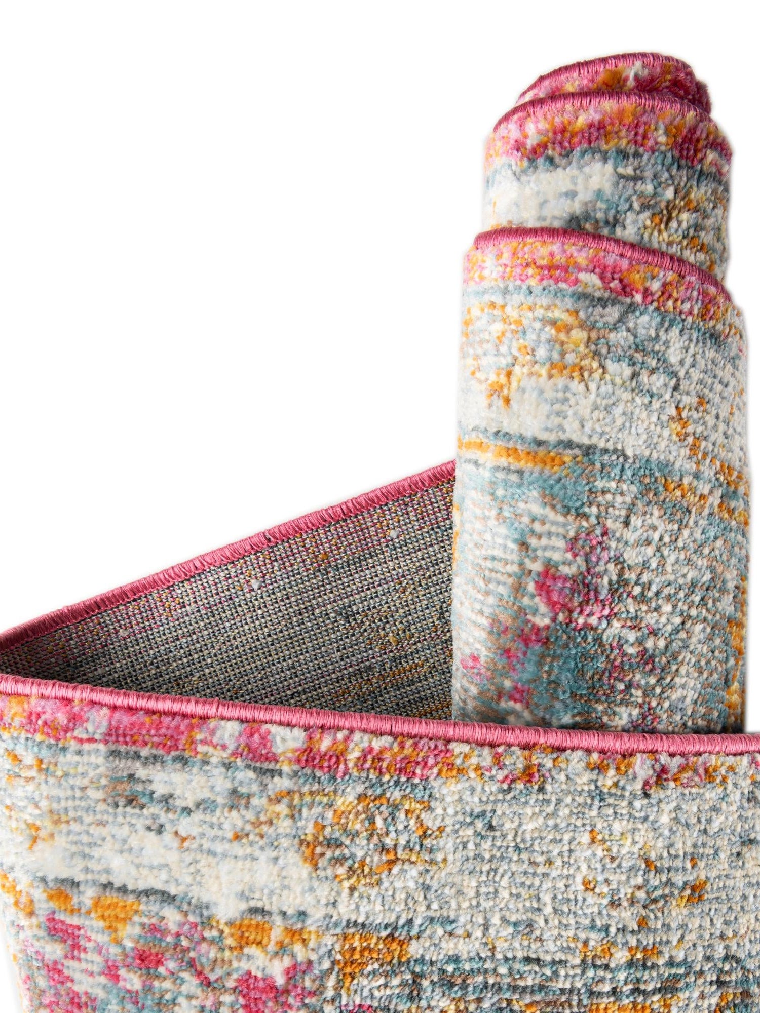 Pink 3' 3 x 5' 3 Paragon Rectangle Area Rug 100% Polypropylene Colorful Vivid Boho Style Modern Carpet for Unique Interiors for Sale at Rug Engine
