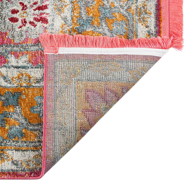 Pink 5' 5 x 5' 5 Paragon Square Area Rug 100% Polypropylene Colorful Vivid Boho Style Modern Carpet for Unique Interiors for Sale at Rug Engine
