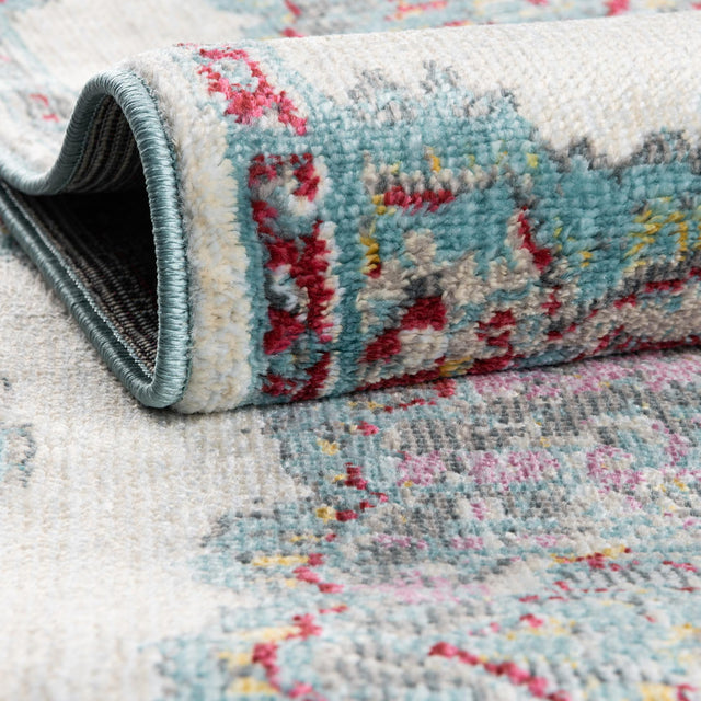 Cream 3' 3 x 5' 3 Paragon Oval Area Rug 100% Polypropylene Colorful Vivid Boho Style Modern Carpet for Unique Interiors for Sale at Rug Engine