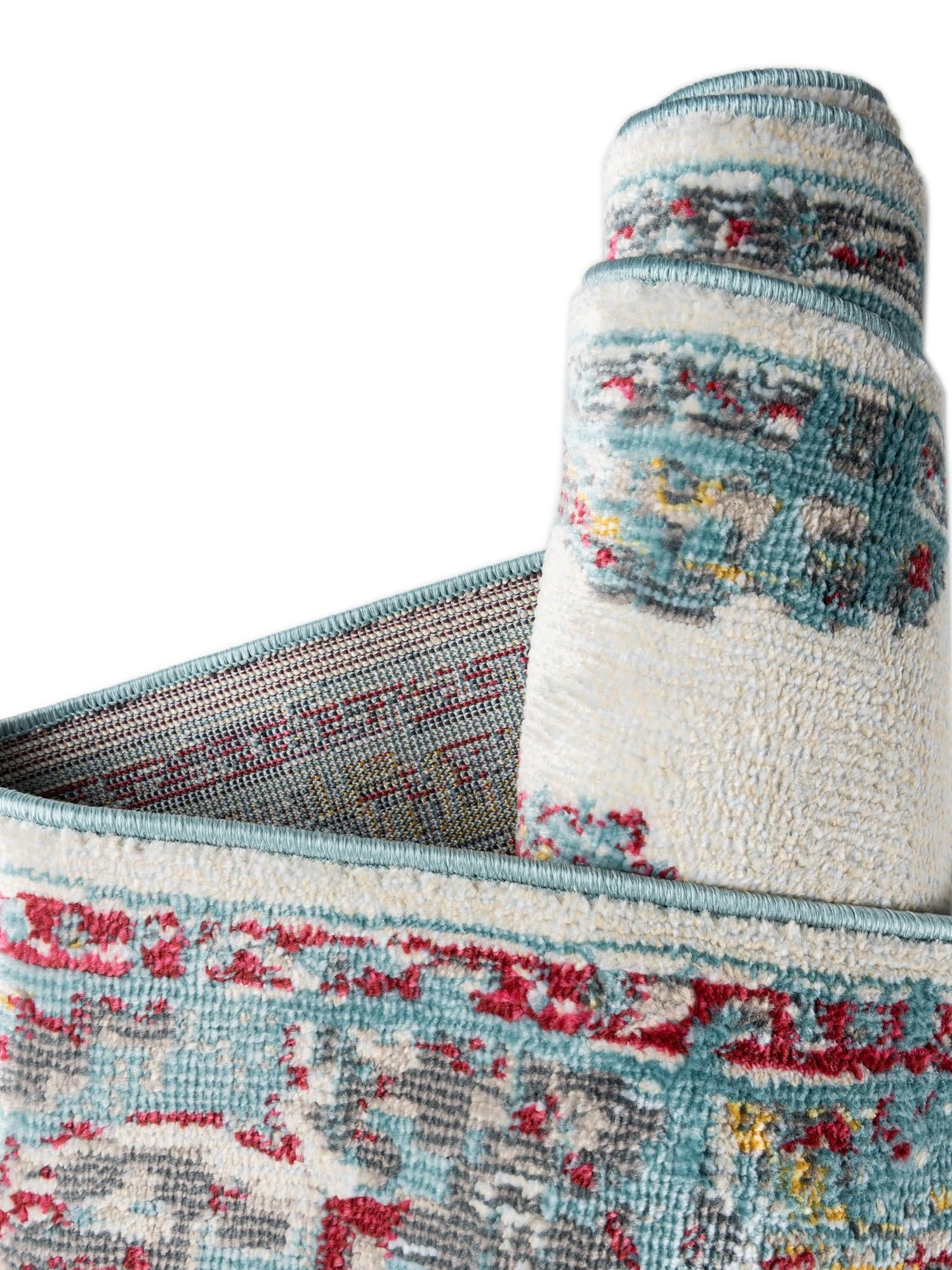 Cream 8' 2 x 8' 2 Paragon Octagon Area Rug 100% Polypropylene Colorful Vivid Boho Style Modern Carpet for Unique Interiors for Sale at Rug Engine