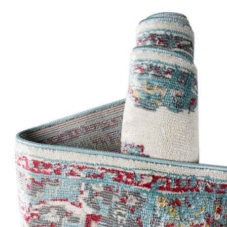 Cream 8' 2 x 8' 2 Paragon Octagon Area Rug 100% Polypropylene Colorful Vivid Boho Style Modern Carpet for Unique Interiors for Sale at Rug Engine