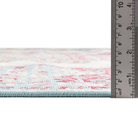 Cream 2' 2 x 8' Paragon Runner Area Rug 100% Polypropylene Colorful Vivid Boho Style Modern Carpet for Unique Interiors for Sale at Rug Engine