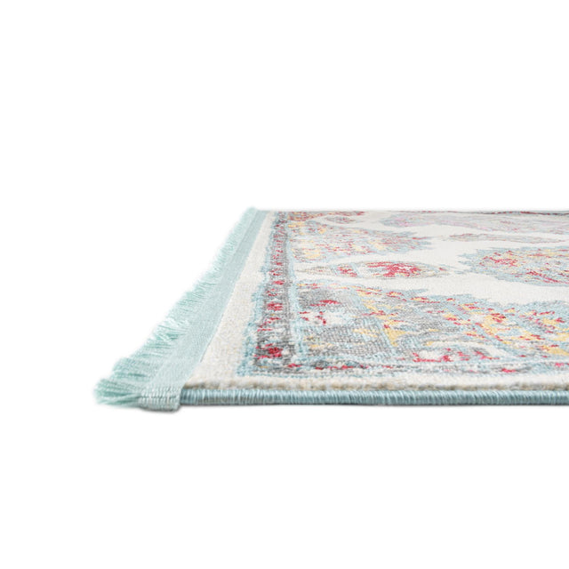 Cream 2' 7 x 12' Paragon Runner Area Rug 100% Polypropylene Colorful Vivid Boho Style Modern Carpet for Unique Interiors for Sale at Rug Engine