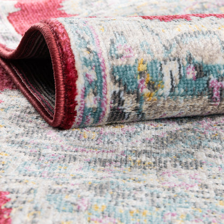 Red 6' x 9' Paragon Rectangle Area Rug 100% Polypropylene Colorful Vivid Boho Style Modern Carpet for Unique Interiors for Sale at Rug Engine