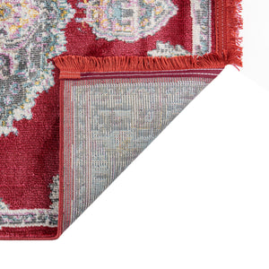 Red 2' 2 x 3' Paragon Rectangle Area Rug 100% Polypropylene Colorful Vivid Boho Style Modern Carpet for Unique Interiors for Sale at Rug Engine