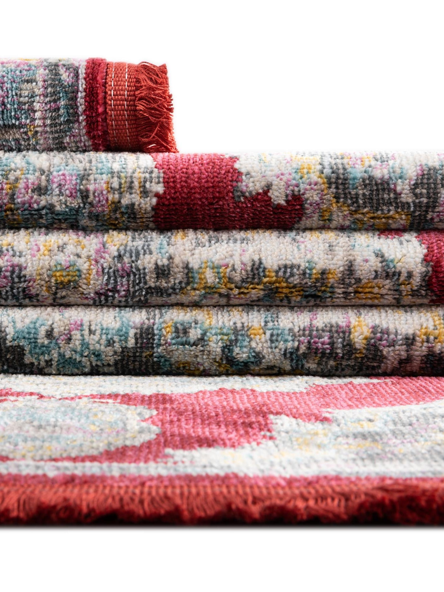 Red 2' 2 x 3' Paragon Rectangle Area Rug 100% Polypropylene Colorful Vivid Boho Style Modern Carpet for Unique Interiors for Sale at Rug Engine