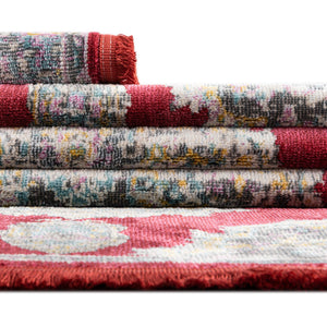 Red 8' 2 x 8' 2 Paragon Square Area Rug 100% Polypropylene Colorful Vivid Boho Style Modern Carpet for Unique Interiors for Sale at Rug Engine