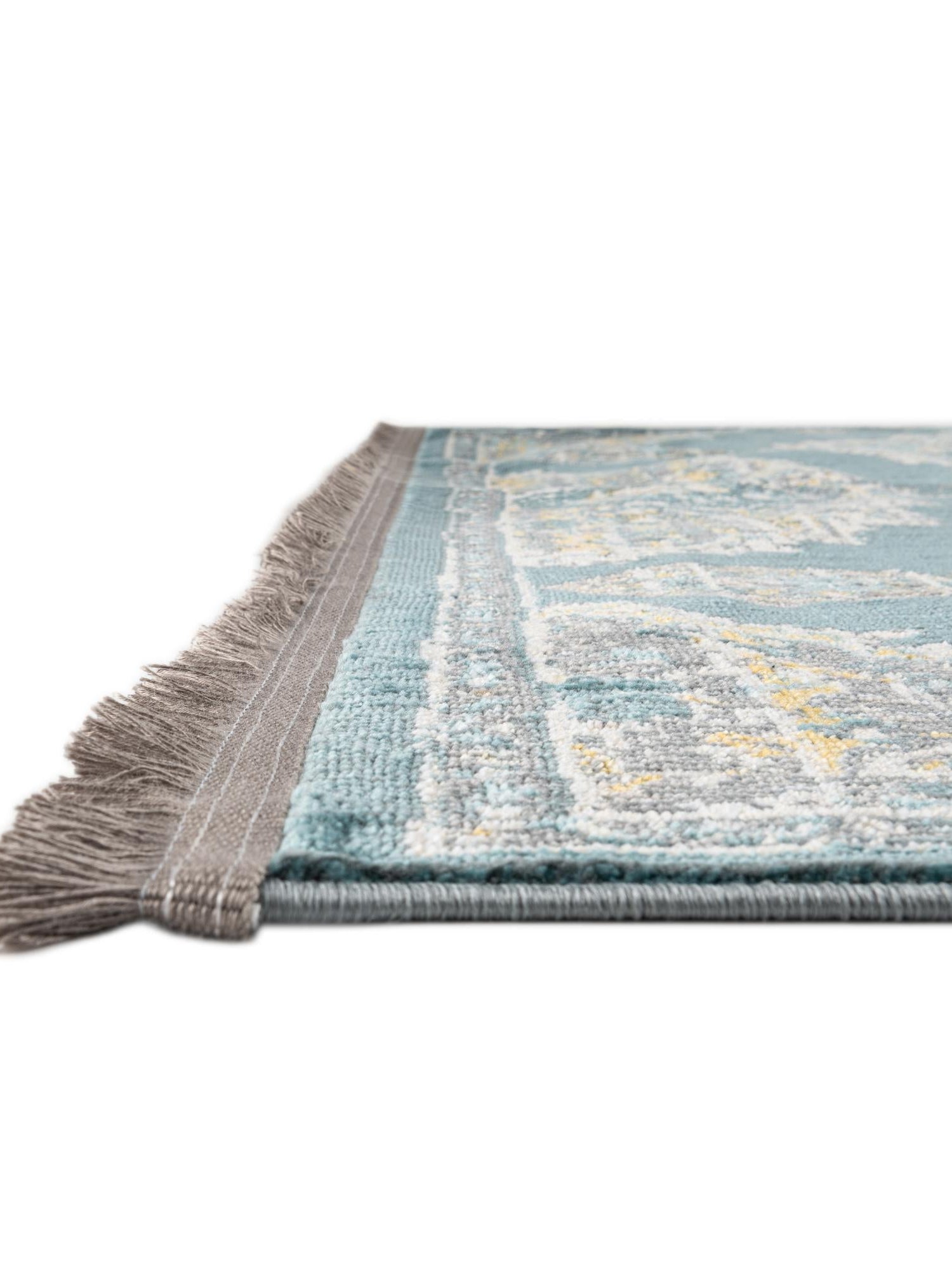 Gray and Blue 8' 2 x 10' Paragon Rectangle Area Rug 100% Polypropylene Colorful Vivid Boho Style Modern Carpet for Unique Interiors for Sale at Rug Engine
