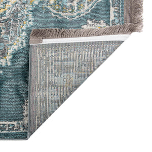 Gray and Blue 2' 2 x 3' Paragon Rectangle Area Rug 100% Polypropylene Colorful Vivid Boho Style Modern Carpet for Unique Interiors for Sale at Rug Engine