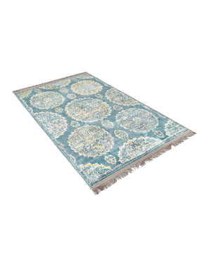 Gray and Blue 2' 2 x 3' Paragon Rectangle Area Rug 100% Polypropylene Colorful Vivid Boho Style Modern Carpet for Unique Interiors for Sale at Rug Engine