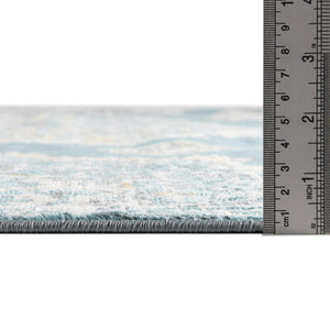 Gray and Blue 8' 2 x 8' 2 Paragon Octagon Area Rug 100% Polypropylene Colorful Vivid Boho Style Modern Carpet for Unique Interiors for Sale at Rug Engine