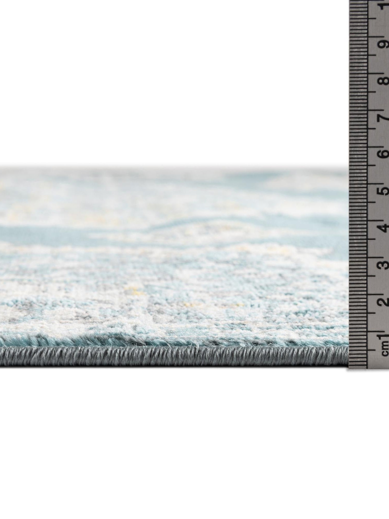 Gray and Blue 6' x 6' Paragon Octagon Area Rug 100% Polypropylene Colorful Vivid Boho Style Modern Carpet for Unique Interiors for Sale at Rug Engine