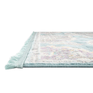 Blue 2' 2 x 8' Paragon Runner Area Rug 100% Polypropylene Colorful Vivid Boho Style Modern Carpet for Unique Interiors for Sale at Rug Engine