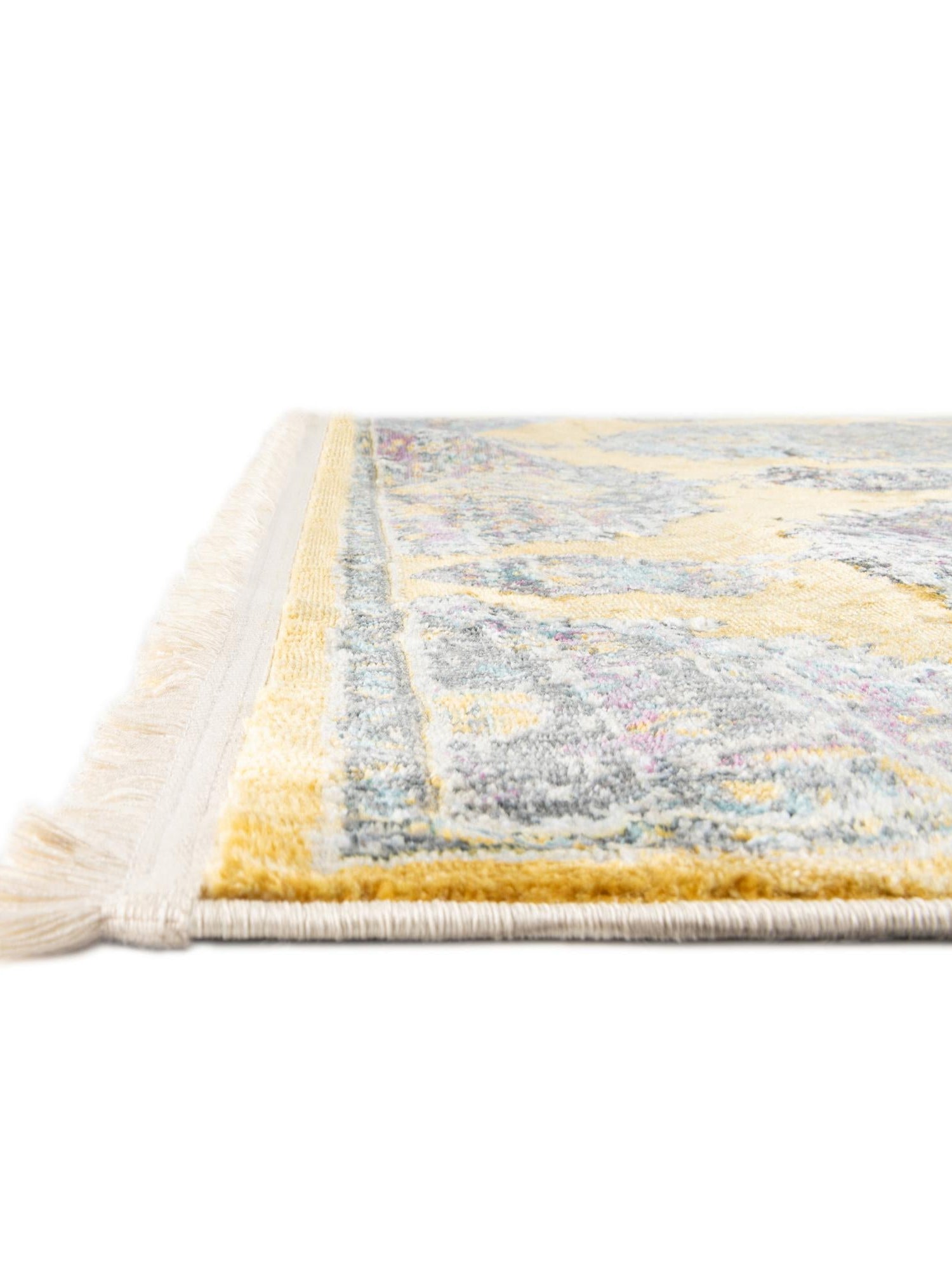 Yellow 9' x 12' Paragon Rectangle Area Rug 100% Polypropylene Colorful Vivid Boho Style Modern Carpet for Unique Interiors for Sale at Rug Engine