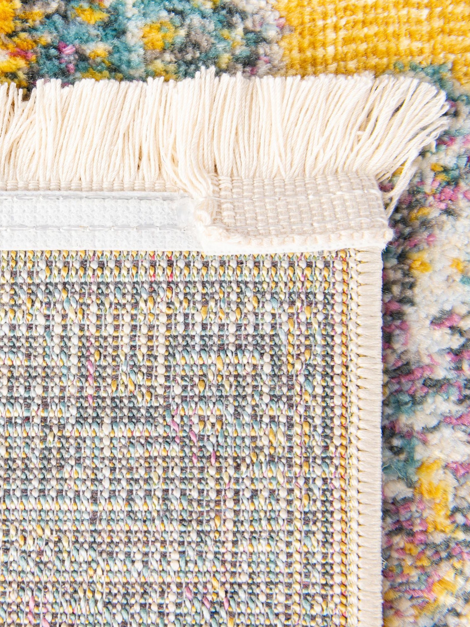 Yellow 5' 5 x 5' 5 Paragon Square Area Rug 100% Polypropylene Colorful Vivid Boho Style Modern Carpet for Unique Interiors for Sale at Rug Engine