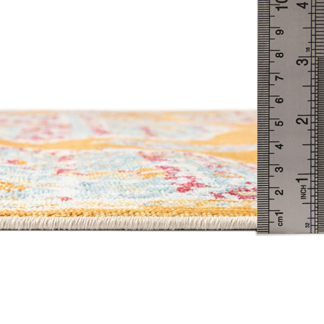 Orange 8' 2 x 8' 2 Paragon Square Area Rug 100% Polypropylene Colorful Vivid Boho Style Modern Carpet for Unique Interiors for Sale at Rug Engine