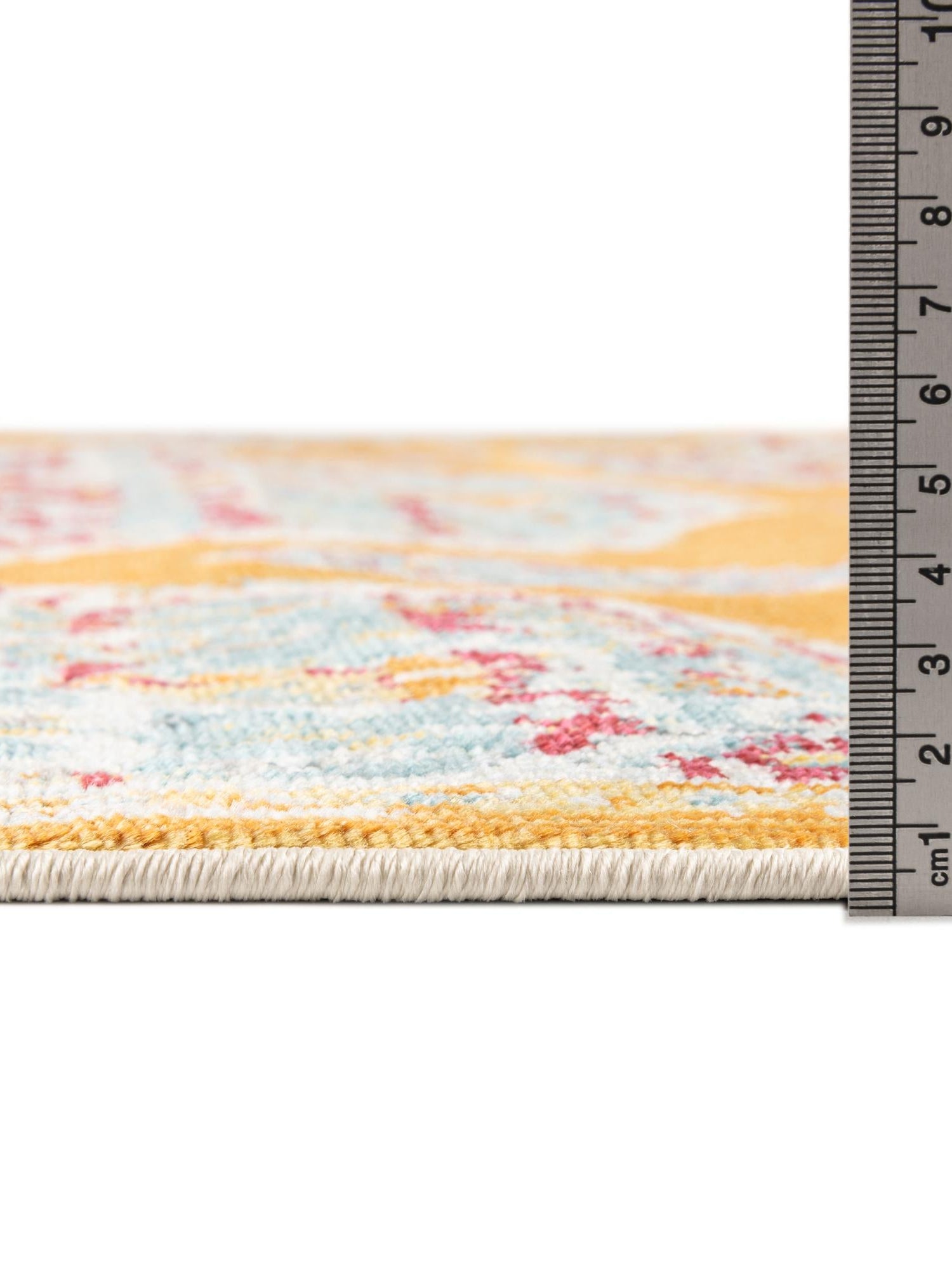 Orange 5' 5 x 5' 5 Paragon Square Area Rug 100% Polypropylene Colorful Vivid Boho Style Modern Carpet for Unique Interiors for Sale at Rug Engine