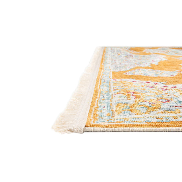 Orange 8' 2 x 8' 2 Paragon Square Area Rug 100% Polypropylene Colorful Vivid Boho Style Modern Carpet for Unique Interiors for Sale at Rug Engine