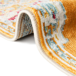 Orange 2' 7 x 12' Paragon Runner Area Rug 100% Polypropylene Colorful Vivid Boho Style Modern Carpet for Unique Interiors for Sale at Rug Engine