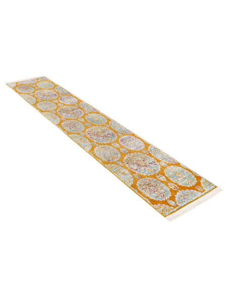 Orange 2' 2 x 8' Paragon Runner Area Rug 100% Polypropylene Colorful Vivid Boho Style Modern Carpet for Unique Interiors for Sale at Rug Engine