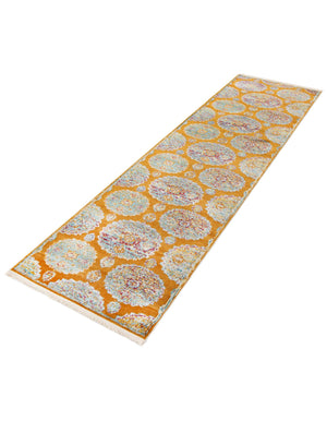 Orange 2' 7 x 10' Paragon Runner Area Rug 100% Polypropylene Colorful Vivid Boho Style Modern Carpet for Unique Interiors for Sale at Rug Engine