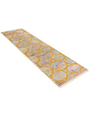 Orange 2' 7 x 10' Paragon Runner Area Rug 100% Polypropylene Colorful Vivid Boho Style Modern Carpet for Unique Interiors for Sale at Rug Engine