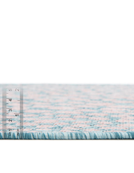 Pink and Aqua 9' x 12' Jill Zarin Outdoor Rectangle Area Rug Weather Resistant for Patio, Deck, Terrace, Balcony, Porch Durable 100% Polypropylene Carpet for Outside for Sale at Rug Engine