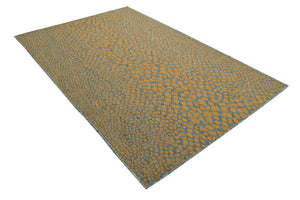 Yellow and Aqua 5' 3 x 8' Jill Zarin Outdoor Rectangle Area Rug Weather Resistant for Patio, Deck, Terrace, Balcony, Porch Durable 100% Polypropylene Carpet for Outside for Sale at Rug Engine