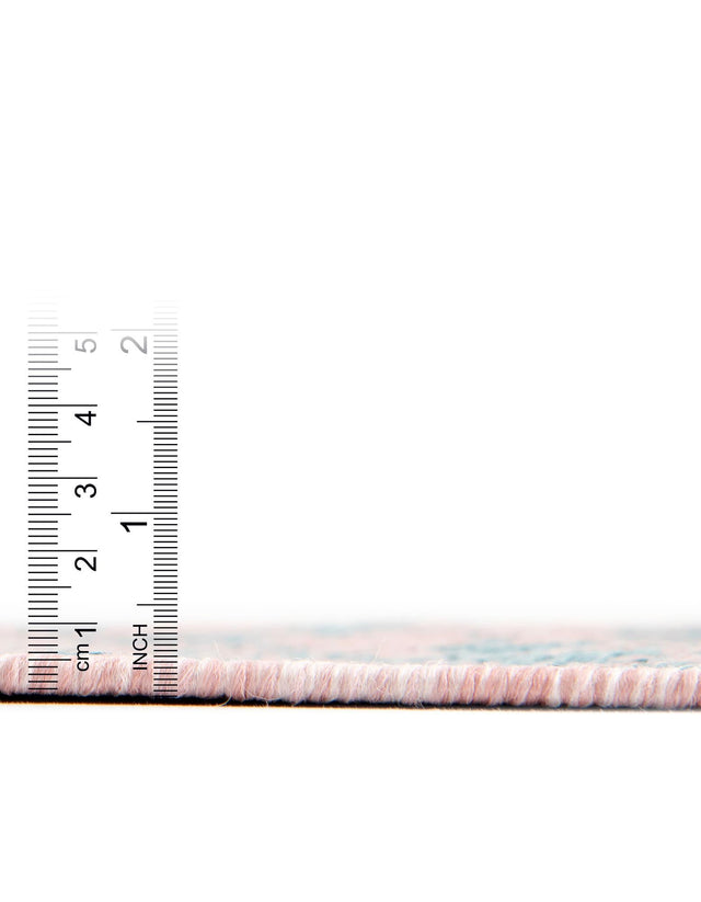 Pink and Aqua 3' 1 x 5' 3 Jill Zarin Outdoor Rectangle Area Rug Weather Resistant for Patio, Deck, Terrace, Balcony, Porch Durable 100% Polypropylene Carpet for Outside for Sale at Rug Engine