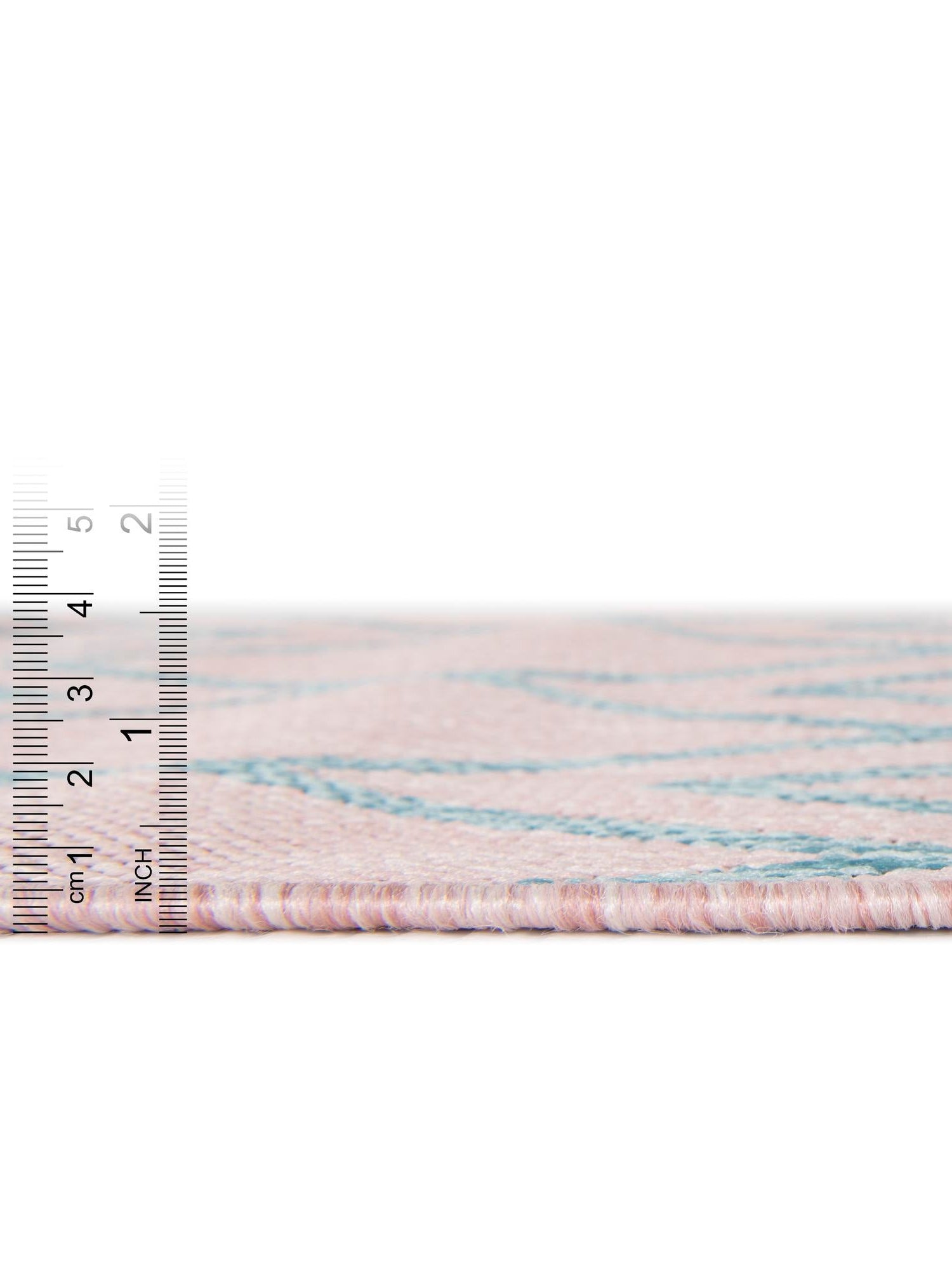 Pink and Aqua 4' 1 x 6' 1 Jill Zarin Outdoor Rectangle Area Rug Weather Resistant for Patio, Deck, Terrace, Balcony, Porch Durable 100% Polypropylene Carpet for Outside for Sale at Rug Engine