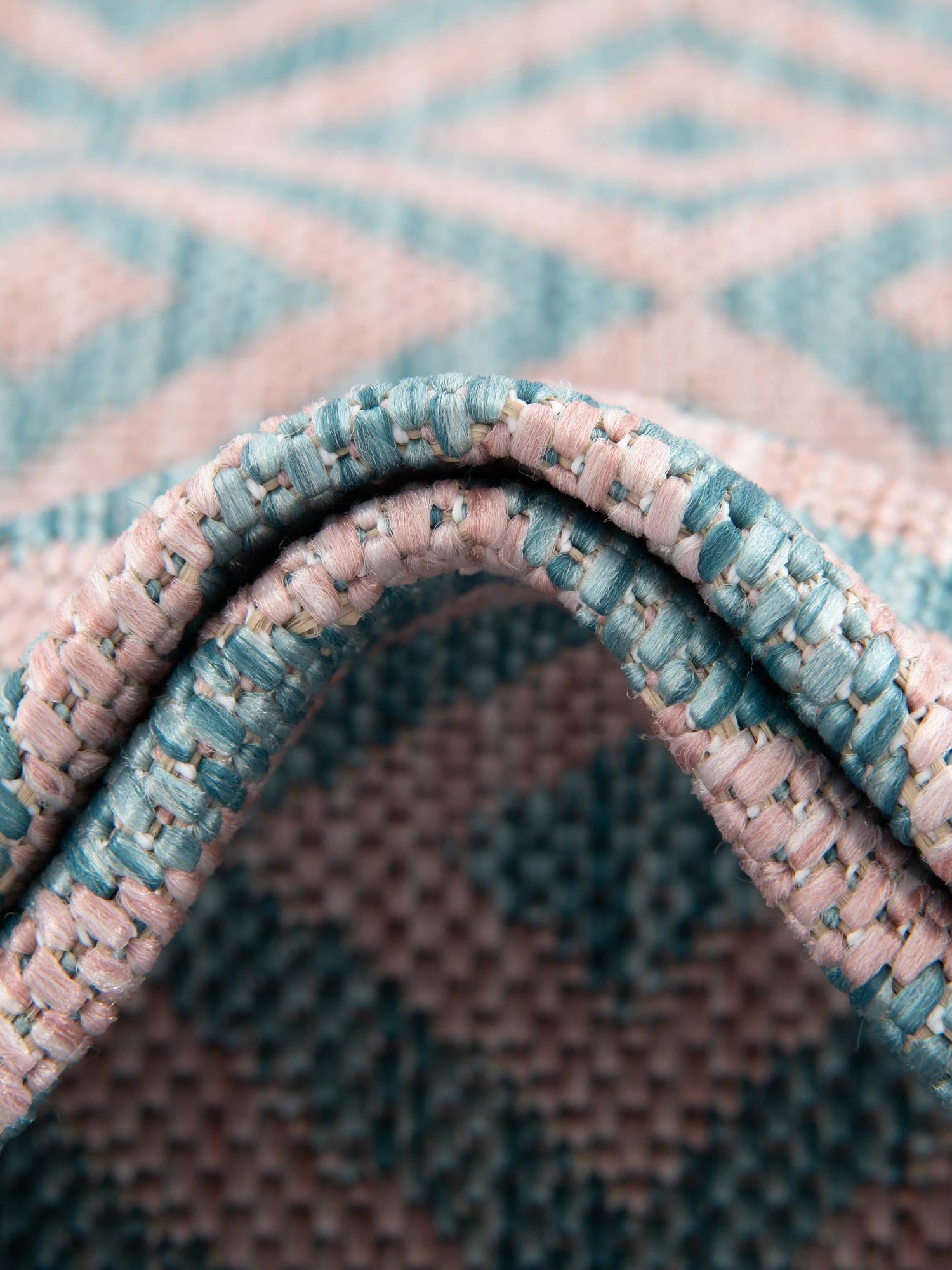 Pink and Aqua 2' x 3' 1 Jill Zarin Outdoor Rectangle Area Rug Weather Resistant for Patio, Deck, Terrace, Balcony, Porch Durable 100% Polypropylene Carpet for Outside for Sale at Rug Engine