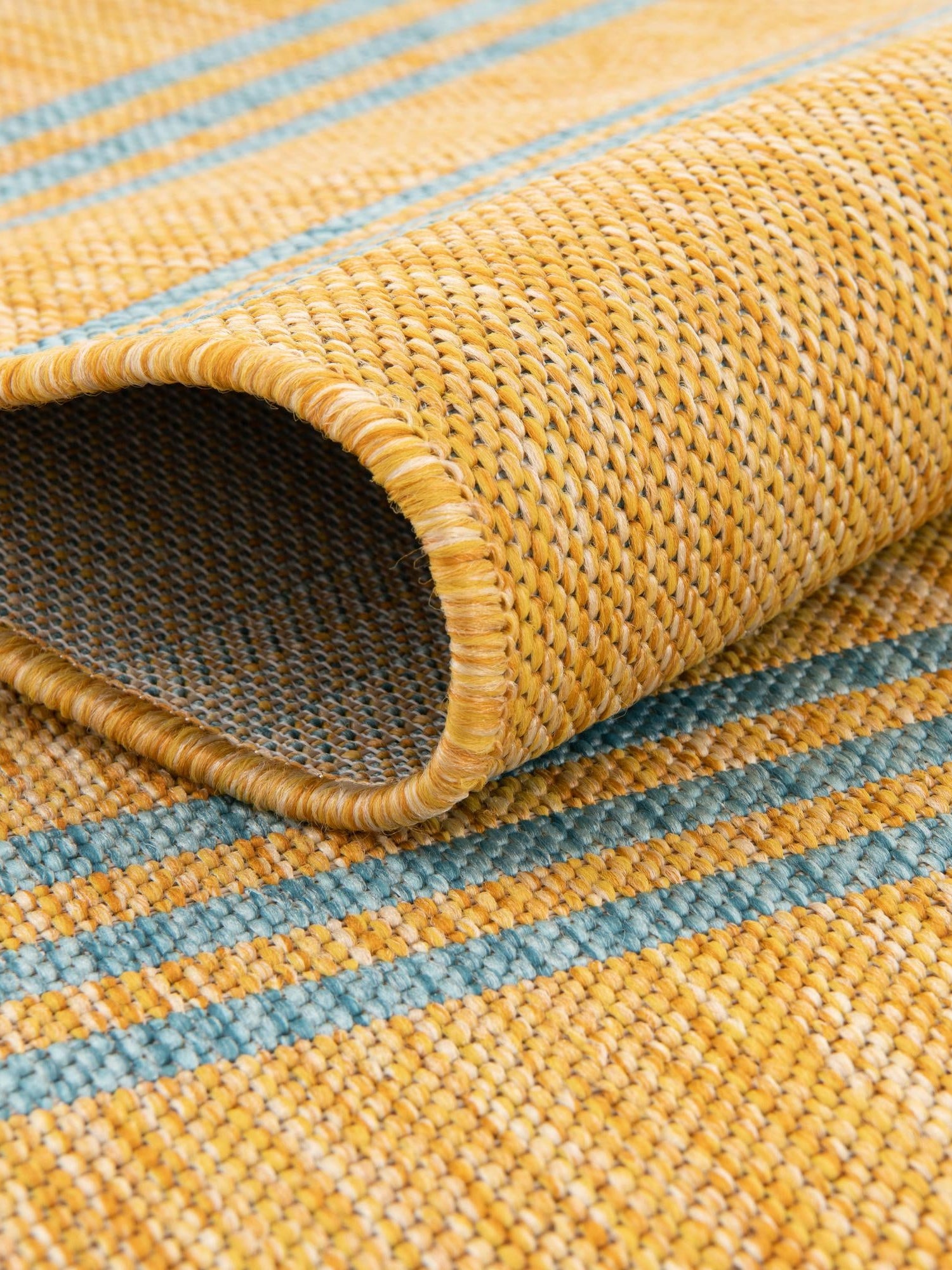 Yellow and Aqua 3' 1 x 5' 3 Jill Zarin Outdoor Rectangle Area Rug Weather Resistant for Patio, Deck, Terrace, Balcony, Porch Durable 100% Polypropylene Carpet for Outside for Sale at Rug Engine