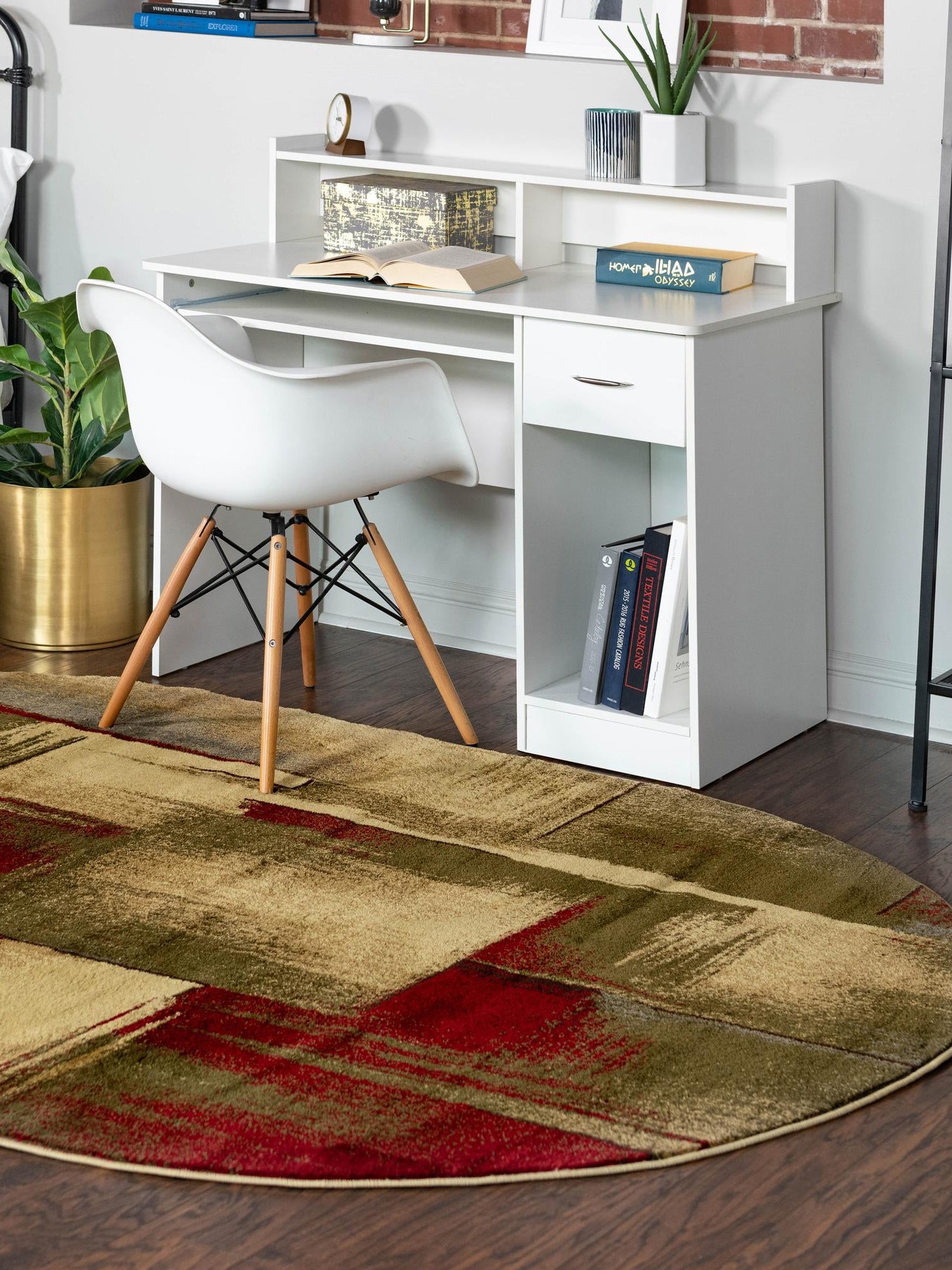 Multicolor 2' x 3' 1 Barista Oval Area Rug 100% Polypropylene Abstract Modern Geometric Carpet for Living Room Dining Office Dorm Room Decor for Sale at Rug Engine