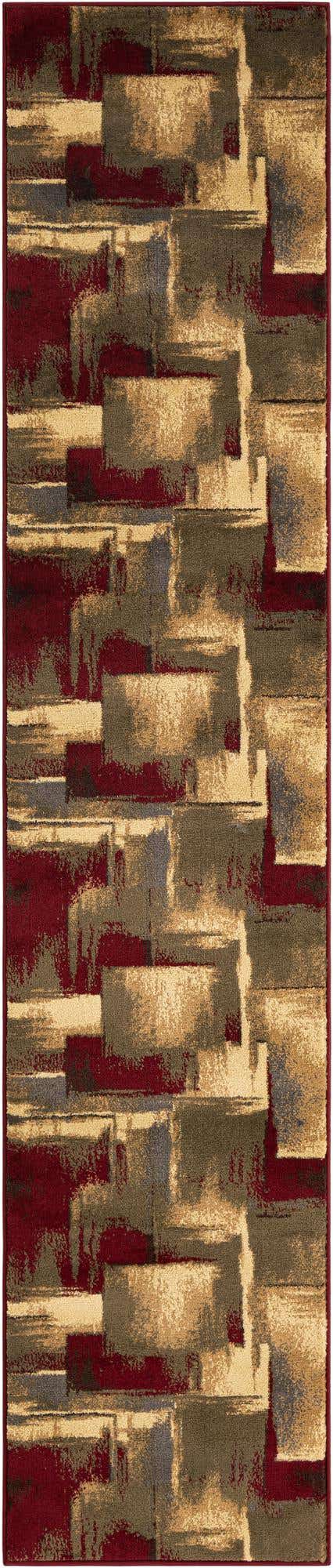Multicolor 2' 2 x 10' Barista Runner Area Rug 100% Polypropylene Abstract Modern Geometric Carpet for Living Room Dining Office Dorm Room Decor for Sale at Rug Engine