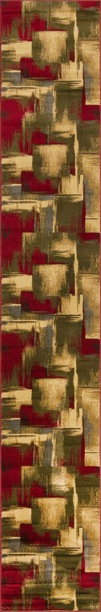 Multicolor 2' 7 x 15' 11 Barista Runner Area Rug 100% Polypropylene Abstract Modern Geometric Carpet for Living Room Dining Office Dorm Room Decor for Sale at Rug Engine