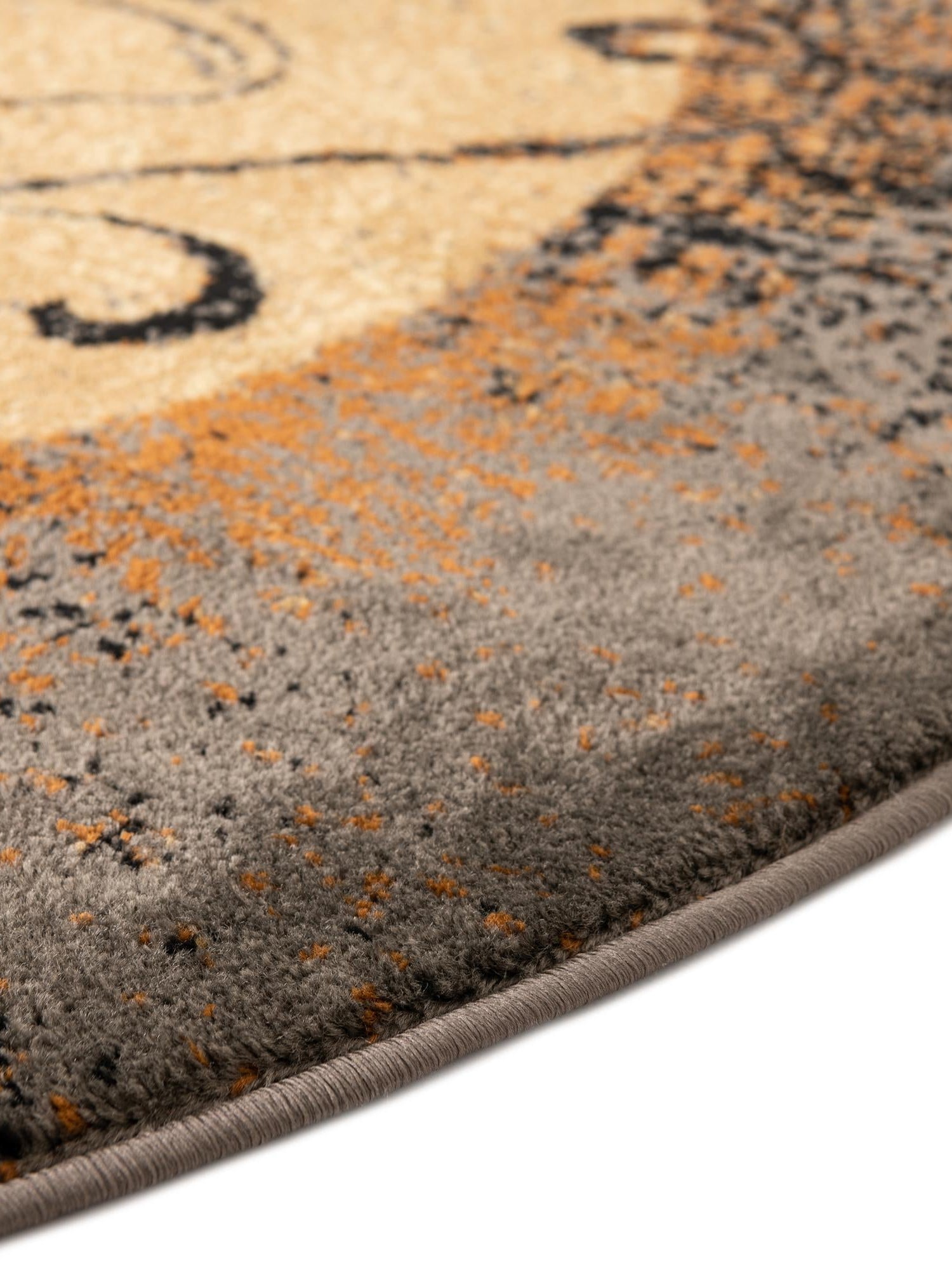 Beige 2' x 3' 1 Barista Oval Area Rug 100% Polypropylene Abstract Modern Geometric Carpet for Living Room Dining Office Dorm Room Decor for Sale at Rug Engine