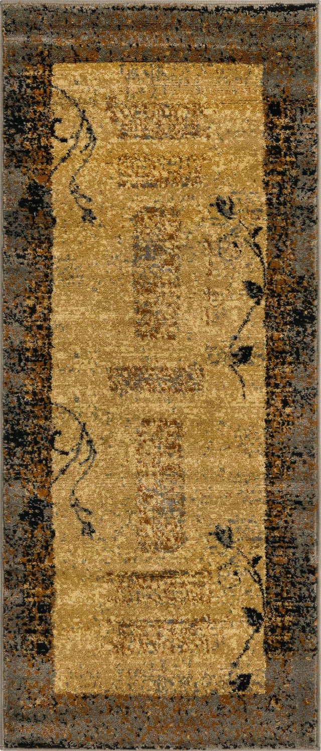 Beige 2' x 5' 1 Barista Runner Area Rug 100% Polypropylene Abstract Modern Geometric Carpet for Living Room Dining Office Dorm Room Decor for Sale at Rug Engine