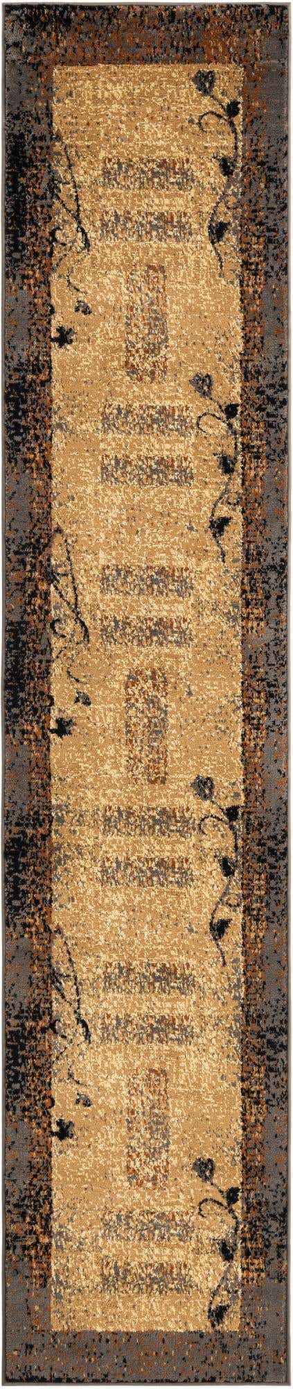 Beige 2' 2 x 10' Barista Runner Area Rug 100% Polypropylene Abstract Modern Geometric Carpet for Living Room Dining Office Dorm Room Decor for Sale at Rug Engine