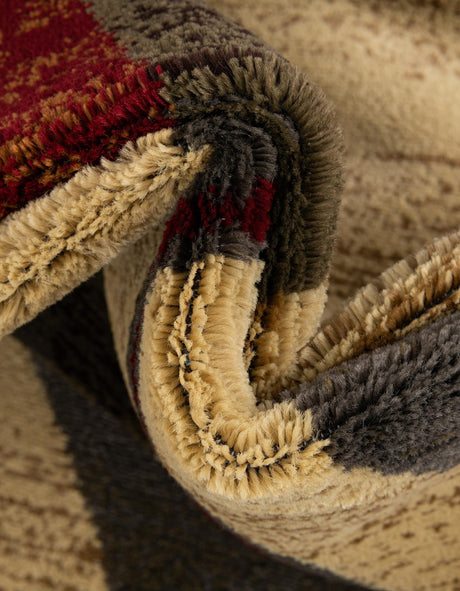 Beige 2' x 3' 1 Barista Oval Area Rug 100% Polypropylene Abstract Modern Geometric Carpet for Living Room Dining Office Dorm Room Decor for Sale at Rug Engine