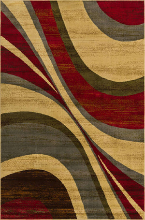 Beige 6' 1 x 9' Barista Rectangle Area Rug 100% Polypropylene Abstract Modern Geometric Carpet for Living Room Dining Office Dorm Room Decor for Sale at Rug Engine