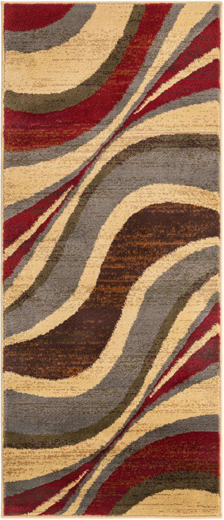 Beige 2' x 5' 1 Barista Runner Area Rug 100% Polypropylene Abstract Modern Geometric Carpet for Living Room Dining Office Dorm Room Decor for Sale at Rug Engine