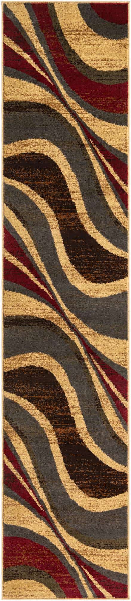 Beige 2' 2 x 10' Barista Runner Area Rug 100% Polypropylene Abstract Modern Geometric Carpet for Living Room Dining Office Dorm Room Decor for Sale at Rug Engine