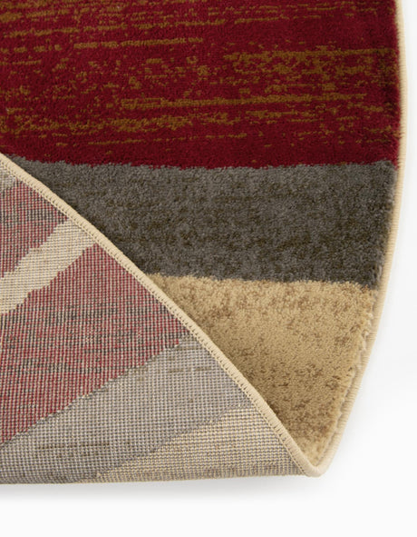 Beige 2' 7 x 4' 1 Barista Hearth Half-Round Semicircle Area Rug 100% Polypropylene Abstract Modern Geometric Carpet for Living Room Dining Office Dorm Room Decor for Sale at Rug Engine