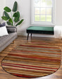 Beige 2' x 3' 1 Barista Oval Area Rug 100% Polypropylene Abstract Modern Geometric Carpet for Living Room Dining Office Dorm Room Decor for Sale at Rug Engine