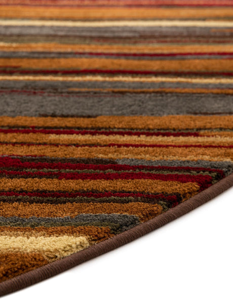 Beige 2' 7 x 4' 1 Barista Hearth Half-Round Semicircle Area Rug 100% Polypropylene Abstract Modern Geometric Carpet for Living Room Dining Office Dorm Room Decor for Sale at Rug Engine