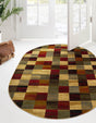 Multicolor 6' 1 x 9' Barista Oval Area Rug 100% Polypropylene Abstract Modern Geometric Carpet for Living Room Dining Office Dorm Room Decor for Sale at Rug Engine